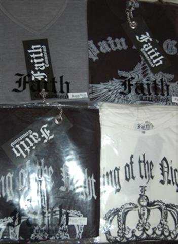 grossiste destockage Lot prix coûtant T shirts ML Faith Connexion ho/ fe ttes tailles
