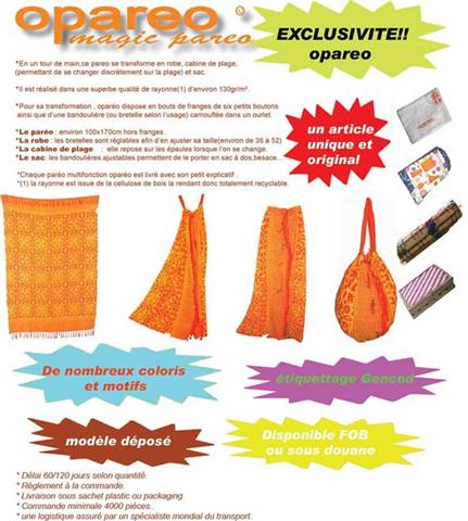 grossiste destockage opareo magic pareo magic sarong