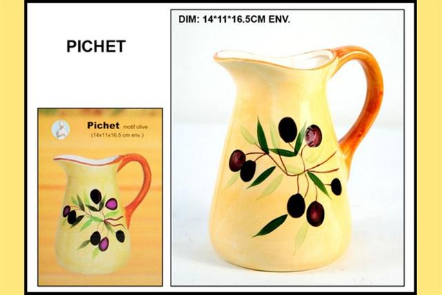 grossiste destockage PICHET MOTIF OLIVE 0,60€ 