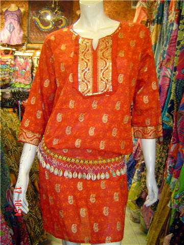 grossiste destockage tunique patchwork indien 