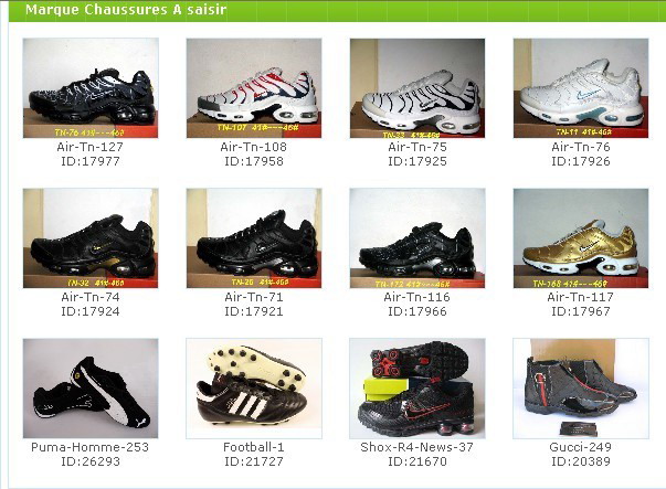 grossiste destockage Air Max Nike Tn 