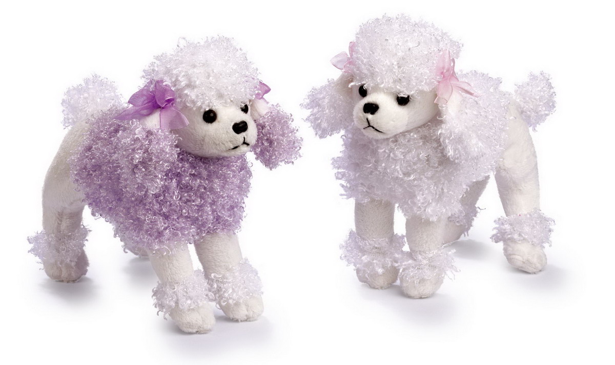 grossiste destockage Lot de 2 Peluches Caniches 