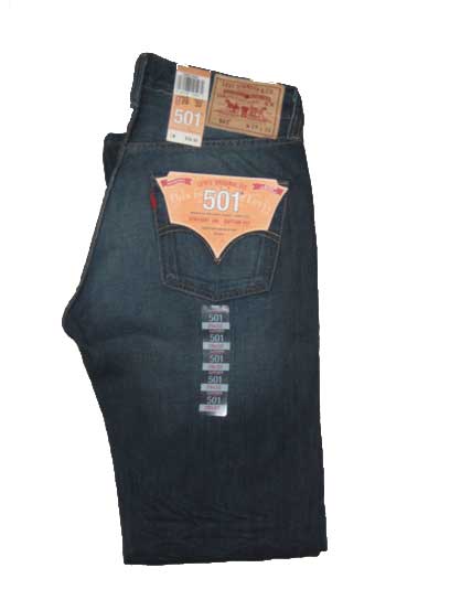 grossiste destockage Jeans levis 501 noir délavé 