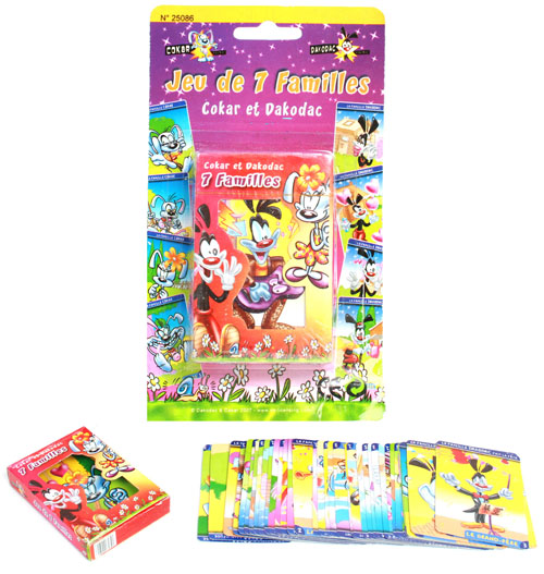 grossiste destockage JEU CARTES 7 FAMILLES DAKODAC