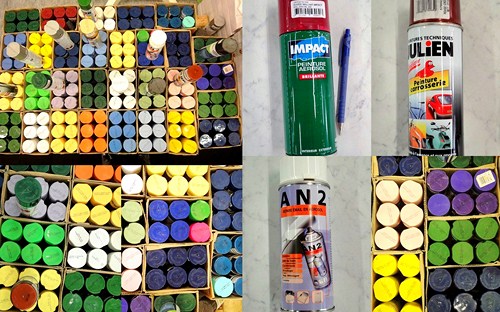 grossiste destockage BOMBES DE PEINTURES 400ML