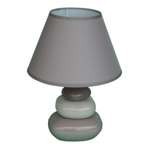 grossiste destockage LOT LAMPE GALET DEGRADE TAUPE 