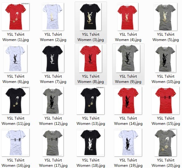 grossiste destockage T-shirt YSL homme, ysl femmes,