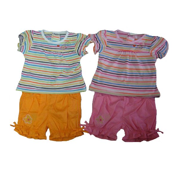 grossiste destockage Textile lot bébé 2 pièces