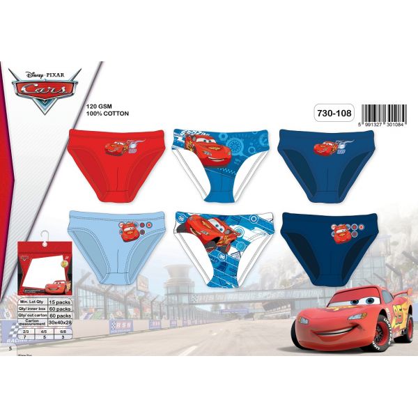 grossiste destockage 30x Boites de 3 Culottes Cars