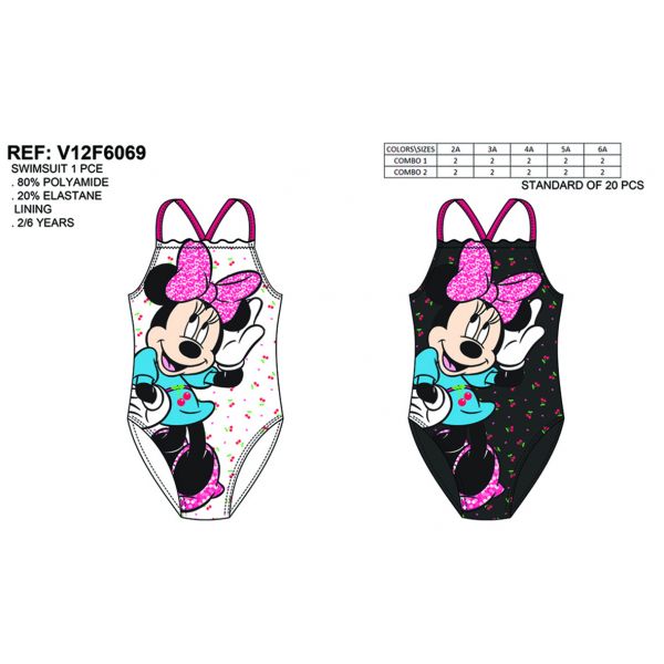 grossiste destockage enfant Maillot de bain Minnie 